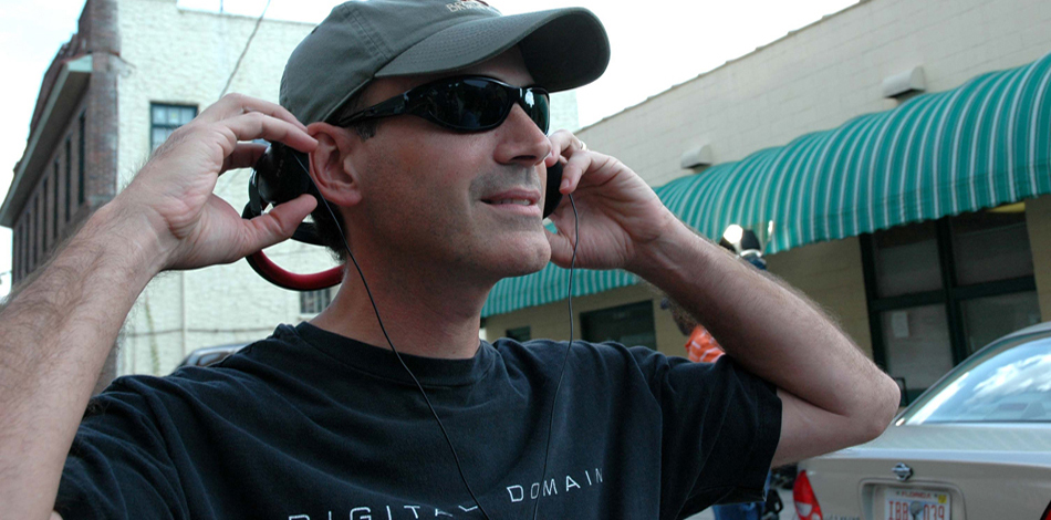 Director Chris Hummel on location of The Guardians (2010).
