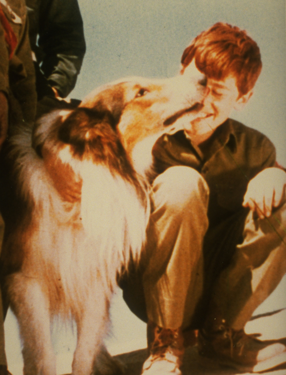 Craig saved by Lassie on TV series