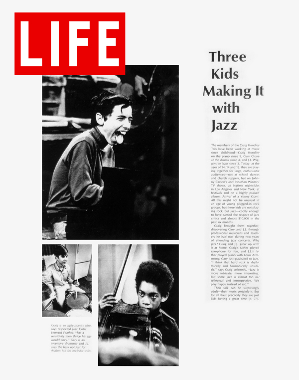 Craig and his jazz trio featured in Life Magazine