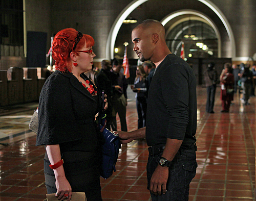 Still of Shemar Moore, Will Hunt and Kirsten Vangsness in Nusikalstami protai (2005)