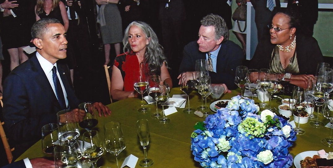 Dinner with President Obama and Marta Kauffman @ George Clooney's