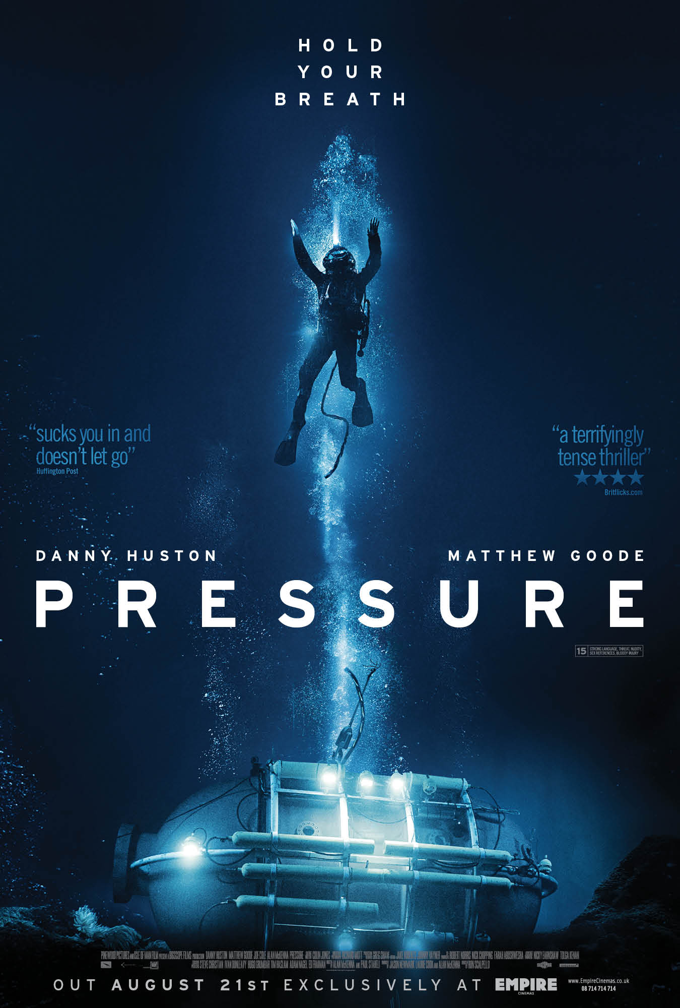Matthew Goode and Danny Huston in Pressure (2015)
