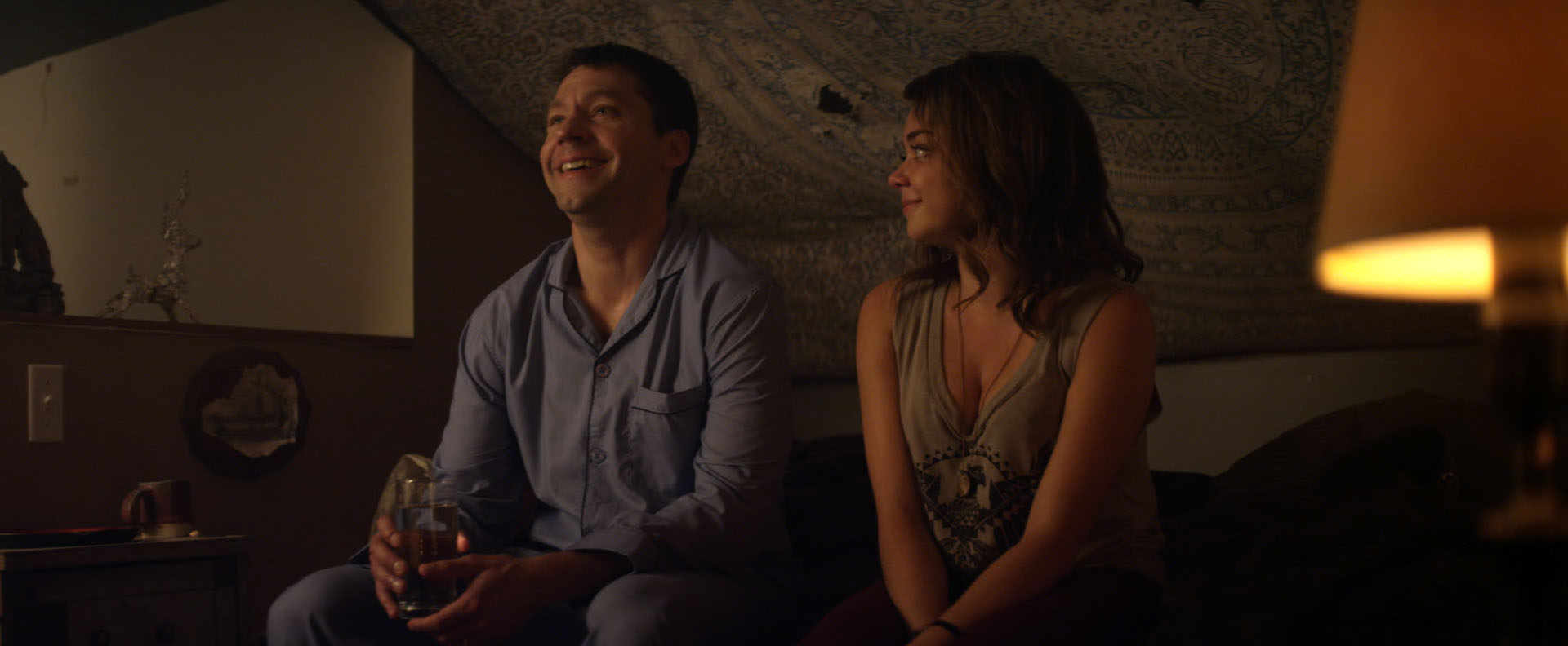 Still of Sarah Hyland and Michael Weston in See You in Valhalla (2015)