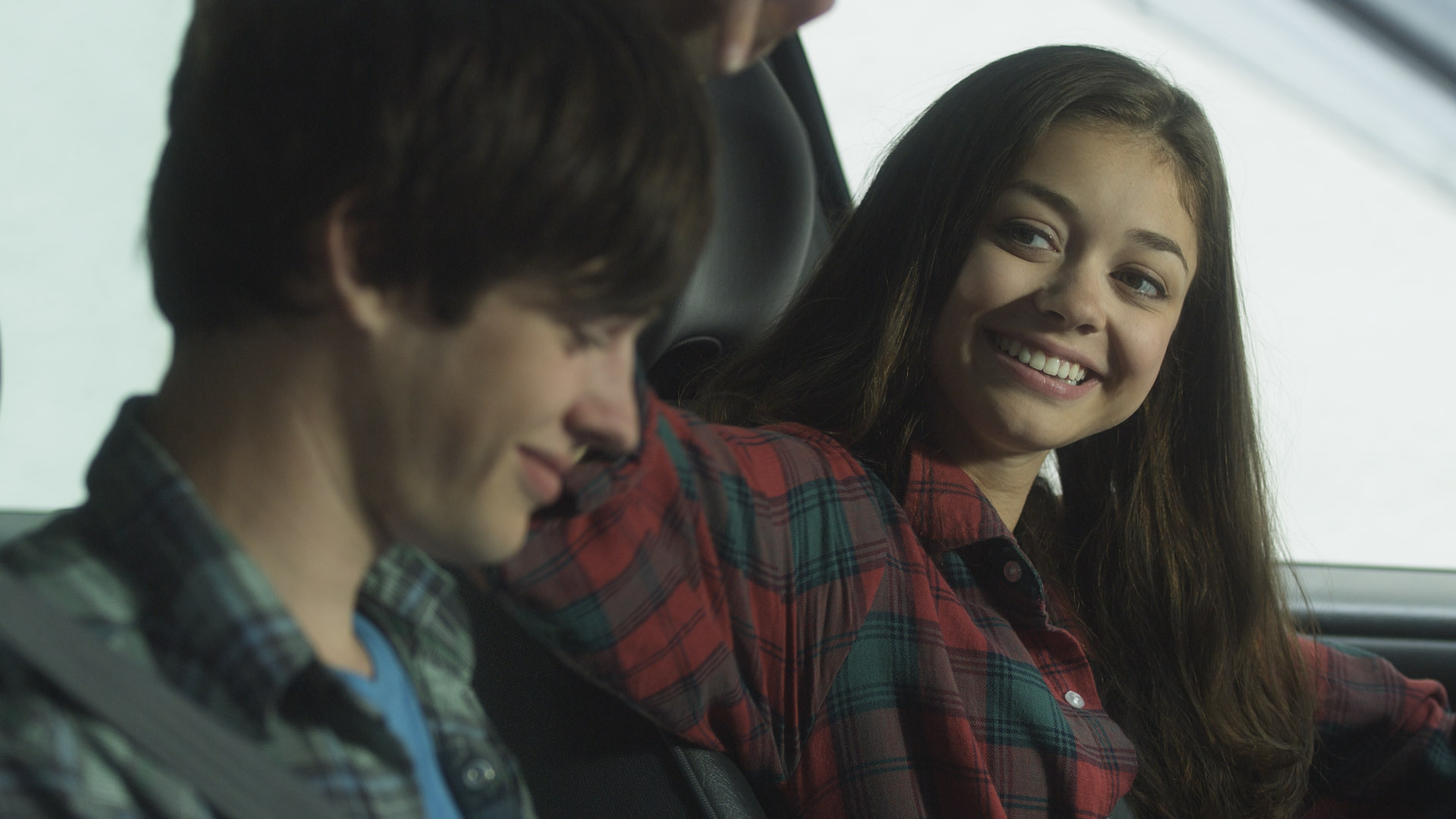 Still of Sarah Hyland and Matt Prokop in Conception (2011)