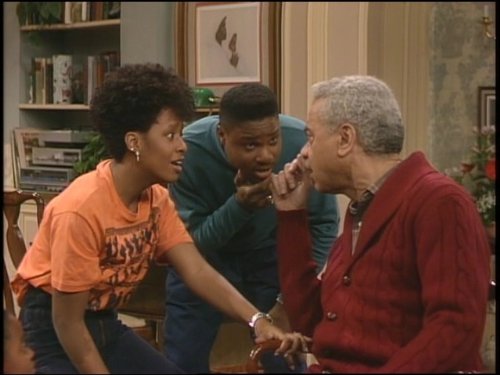 Still of Tempestt Bledsoe, Earle Hyman and Malcolm-Jamal Warner in The Cosby Show (1984)