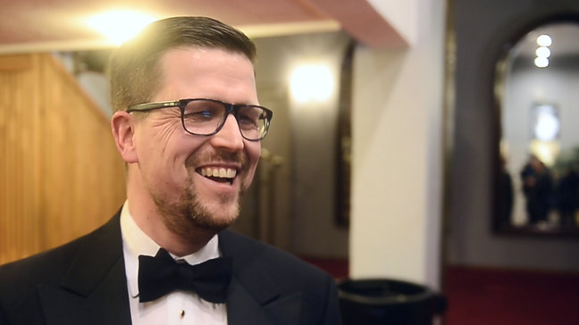 Klaus Härö at the premiere of THE FENCER (2015)