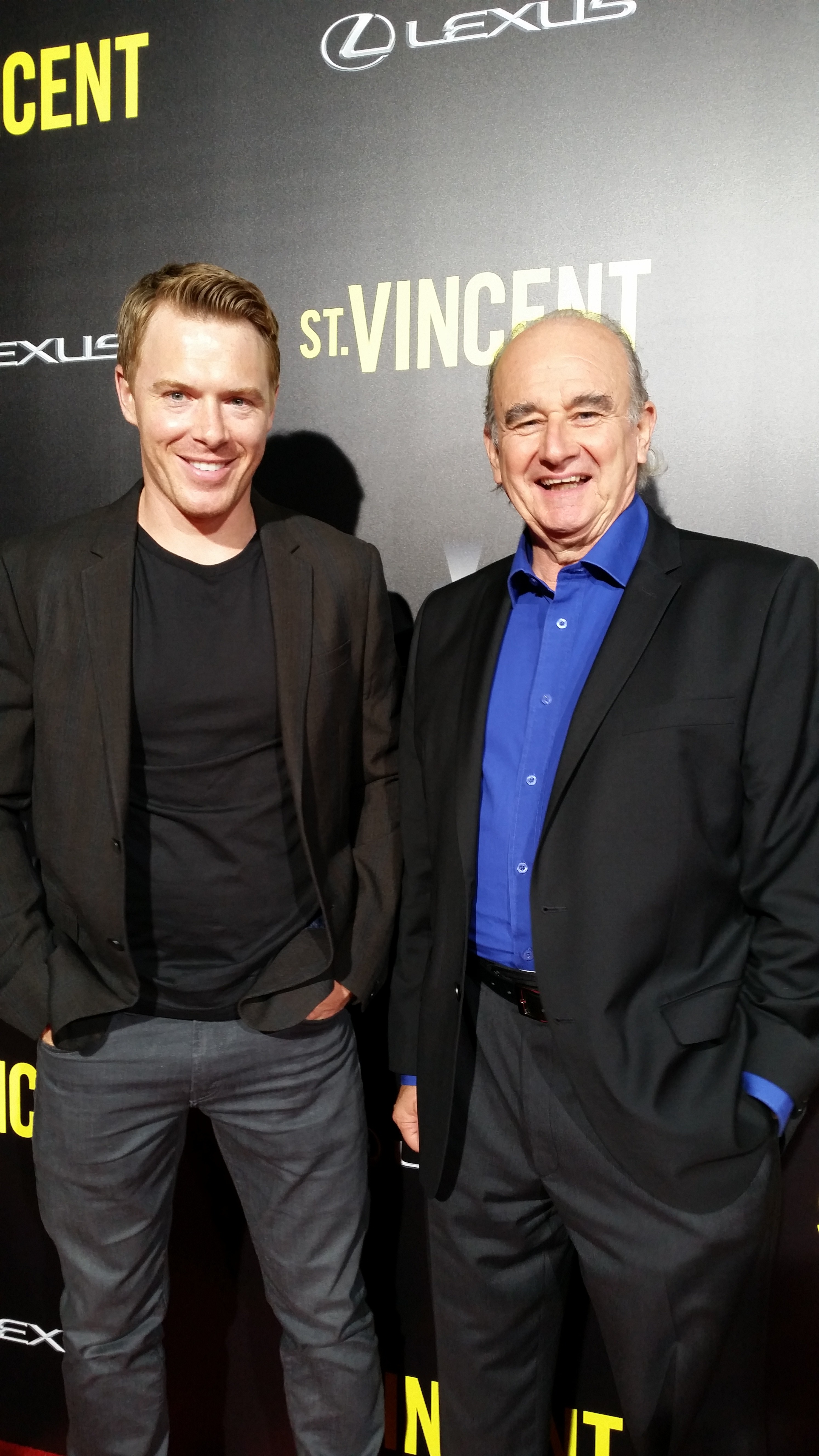 Ray Iannicelli with Diego Klattenhoff at ST. VINCENT Premiere NYC October 6th, 2014