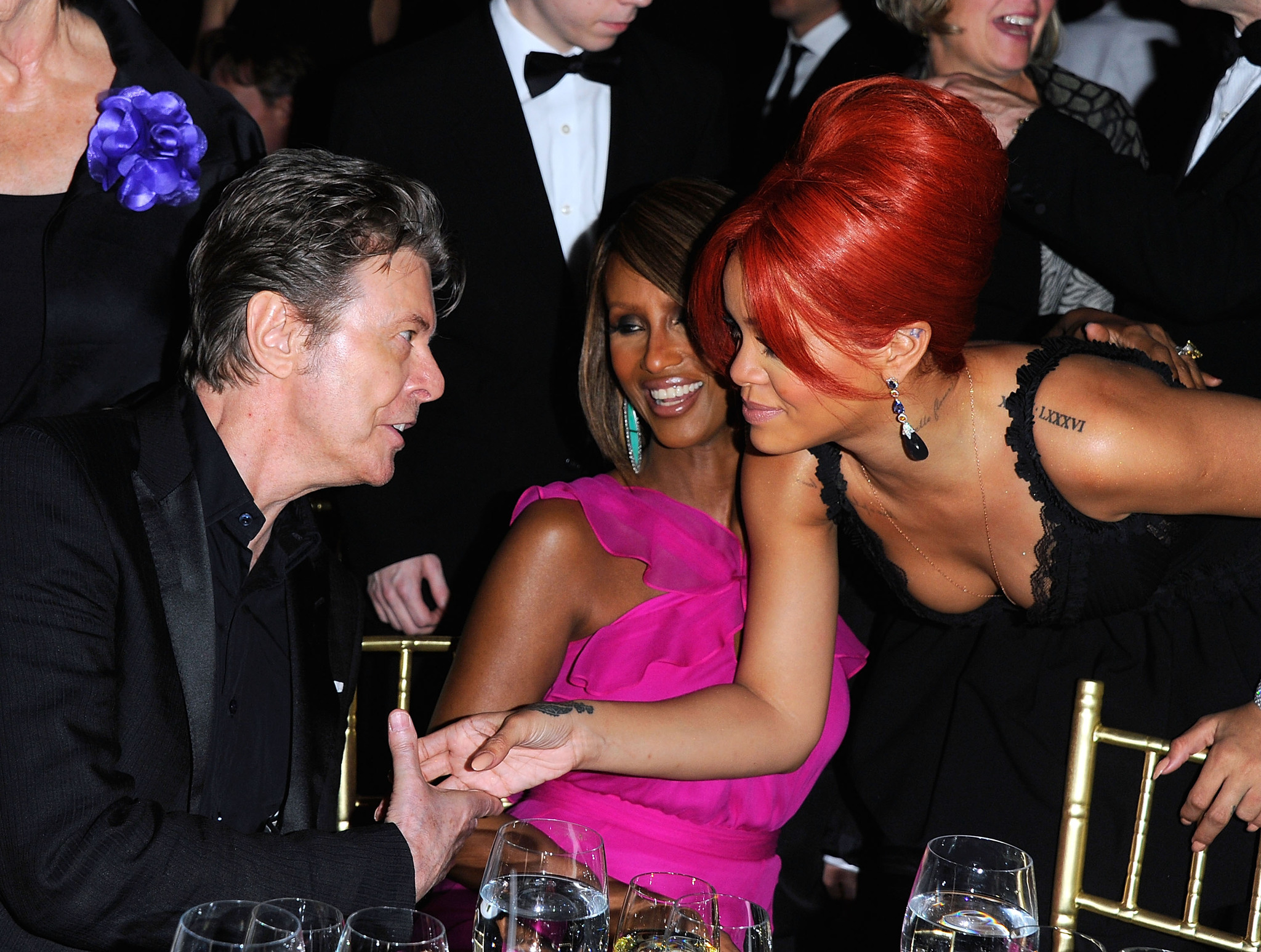 David Bowie, Iman and Rihanna