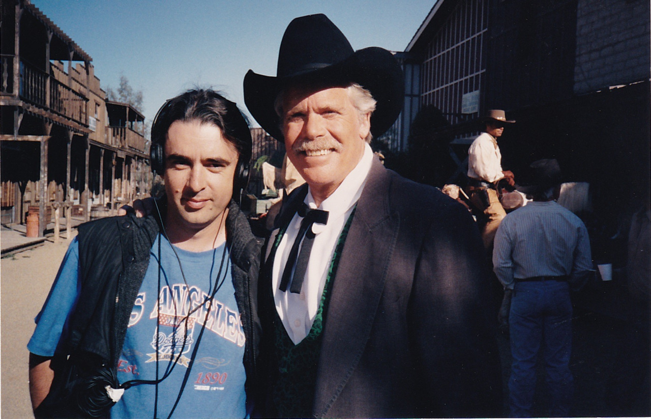 on location in Arizona with Doug McClure