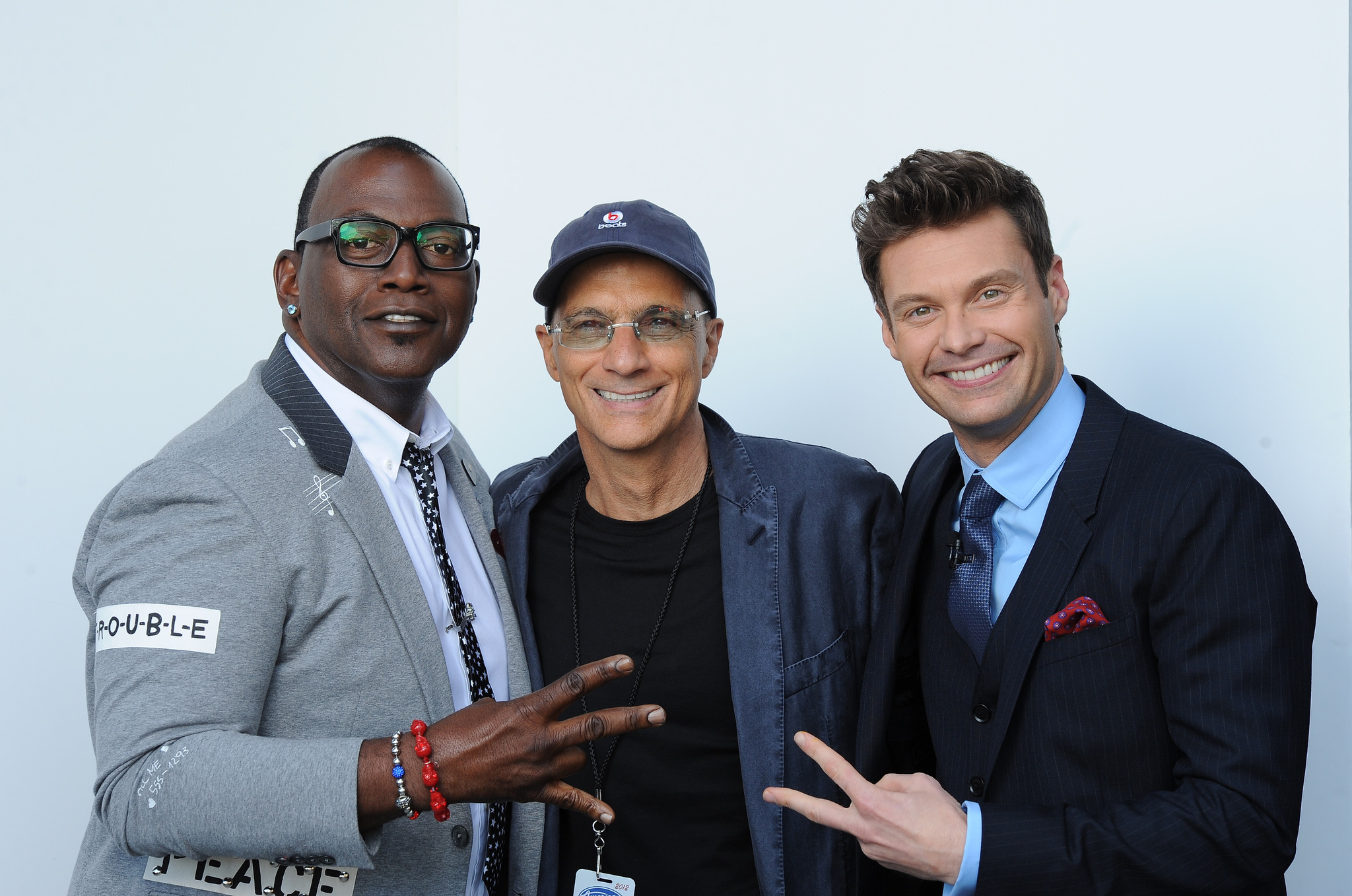 Jimmy Iovine, Ryan Seacrest and Randy Jackson at event of American Idol: The Search for a Superstar (2002)