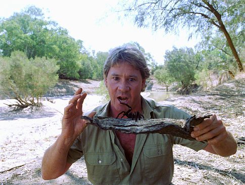 Still of Steve Irwin in The Crocodile Hunter: Collision Course (2002)