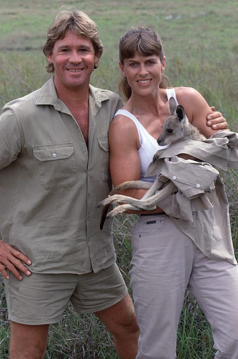 Steve Irwin and Terri Irwin in The Crocodile Hunter: Collision Course (2002)