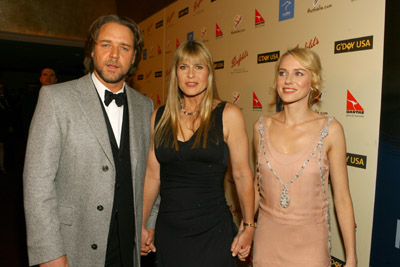 Russell Crowe, Terri Irwin and Naomi Watts