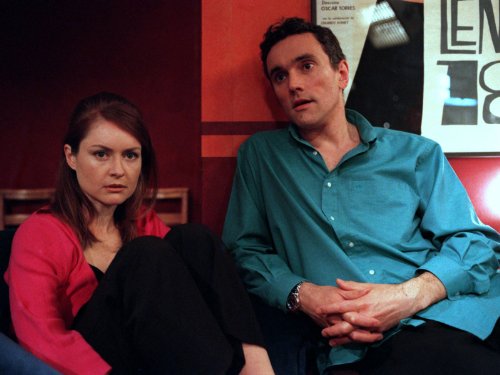 Still of Kate Isitt and Ben Miles in Coupling (2000)