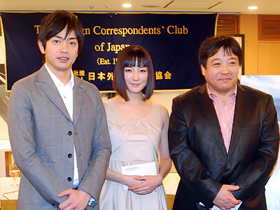 Press conference of the film 'KONSHIN' at the Foreign Correspondents' Club of Japan.