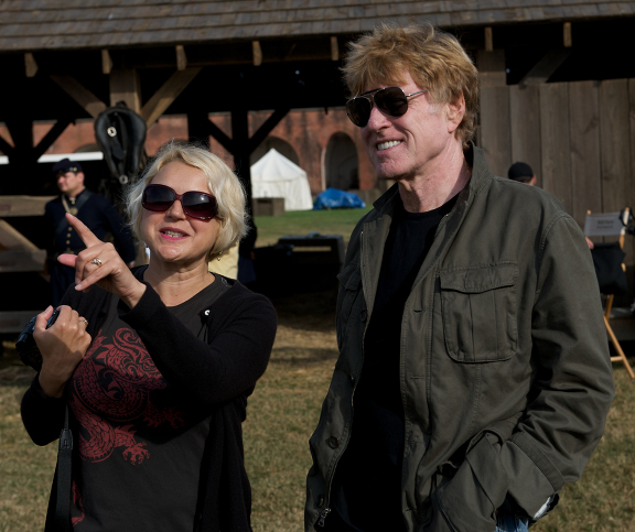 On the set of THE CONSPIRATOR with director Robert Redford.