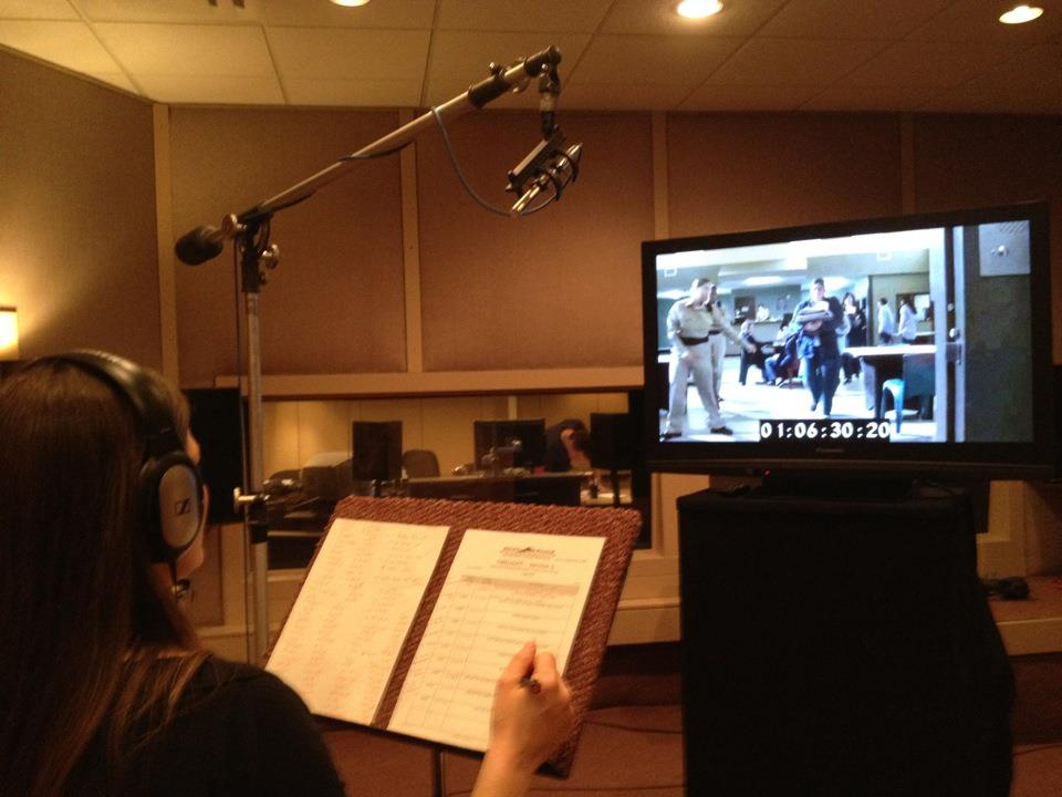 Julie Ivey, 2012 ADR session at Doppler Studios