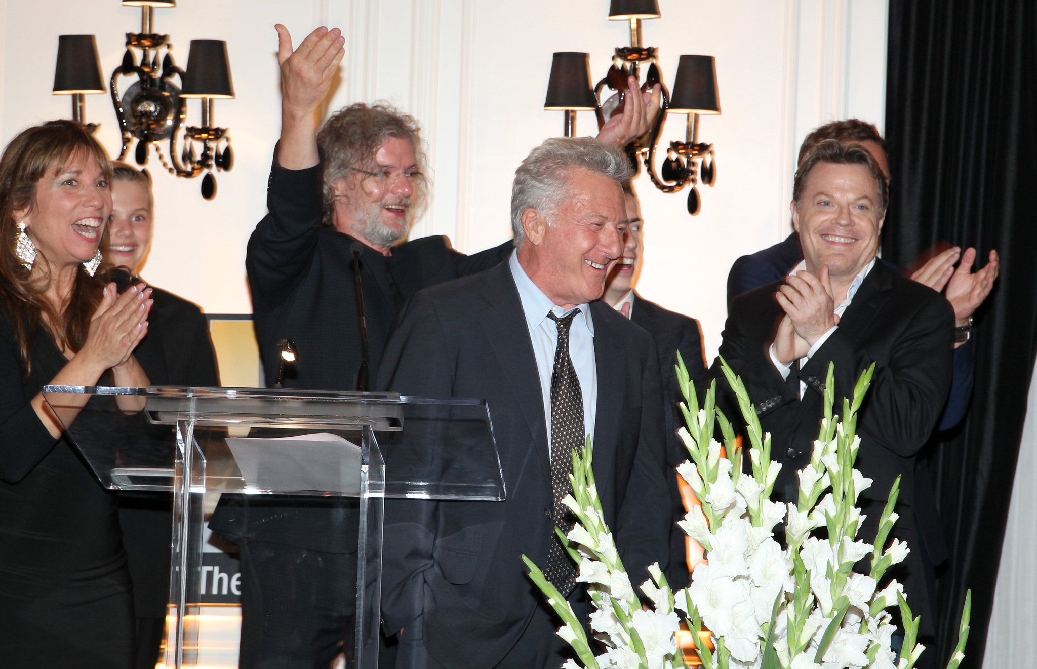 Dustin Hoffman, Robin Bronk, Francois Girard, Eddie Izzard and Garrett Wareing