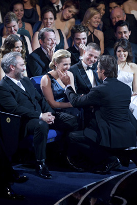 Host Hugh Jackman (right) with Oscar® nominee Kate Winslet during the live ABC Telecast of the 81st Annual Academy Awards® from the Kodak Theatre, in Hollywood, CA Sunday, February 22, 2009.