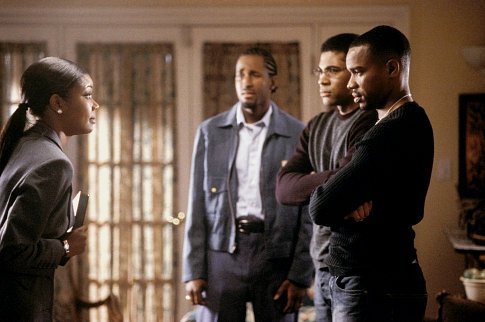 Gabrielle Union (far left), Dartanyan Edmonds (left), Mel Jackson (right) and Duane Martin (far right)