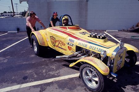 Reggie Jackson in his race car C. 1979