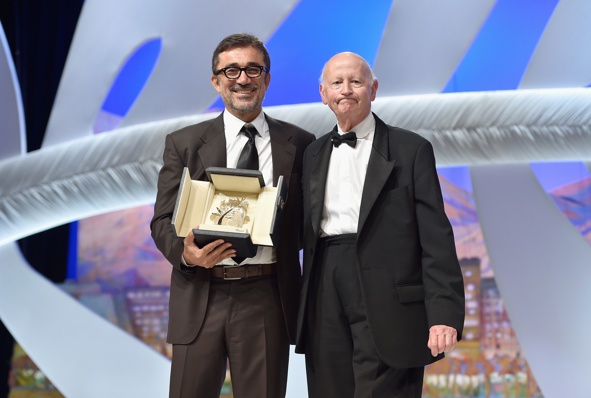 Nuri Bilge Ceylan and Gilles Jacob at event of Kis Uykusu (2014)