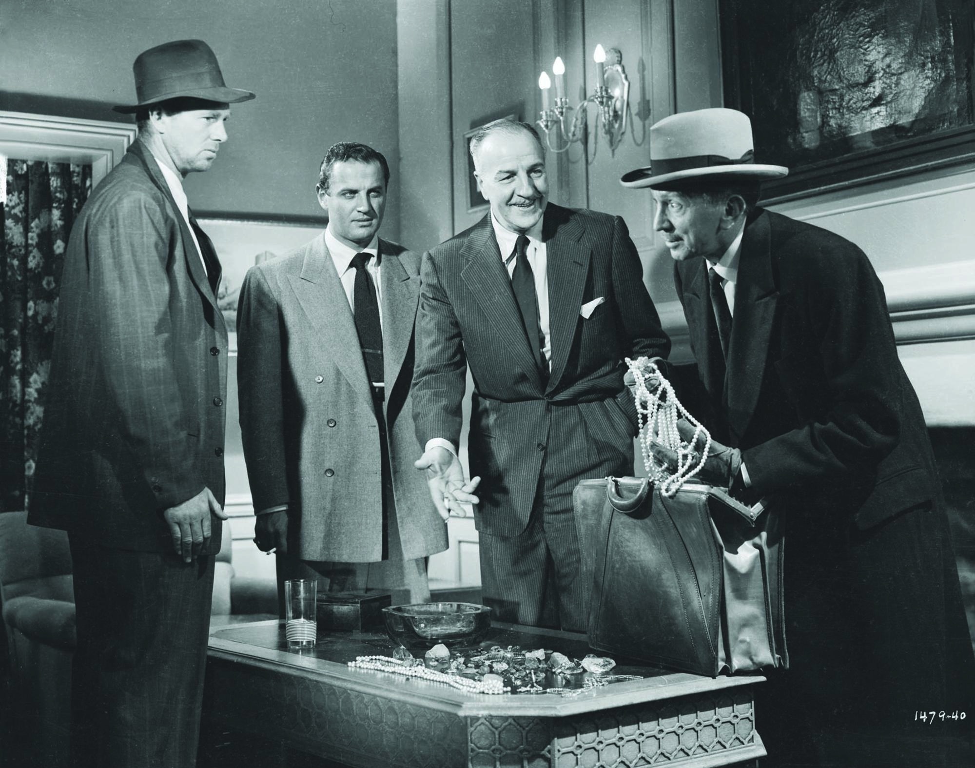 Still of Sterling Hayden, Louis Calhern, Sam Jaffe and Marc Lawrence in The Asphalt Jungle (1950)