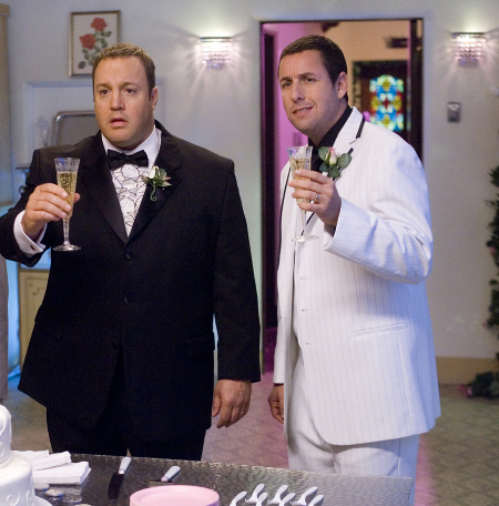 Still of Adam Sandler and Kevin James in I Now Pronounce You Chuck & Larry (2007)