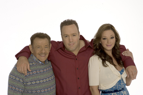 Still of Jerry Stiller, Kevin James and Leah Remini in The King of Queens (1998)