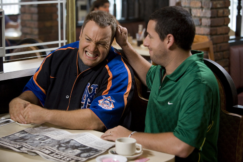 Still of Adam Sandler and Kevin James in I Now Pronounce You Chuck & Larry (2007)