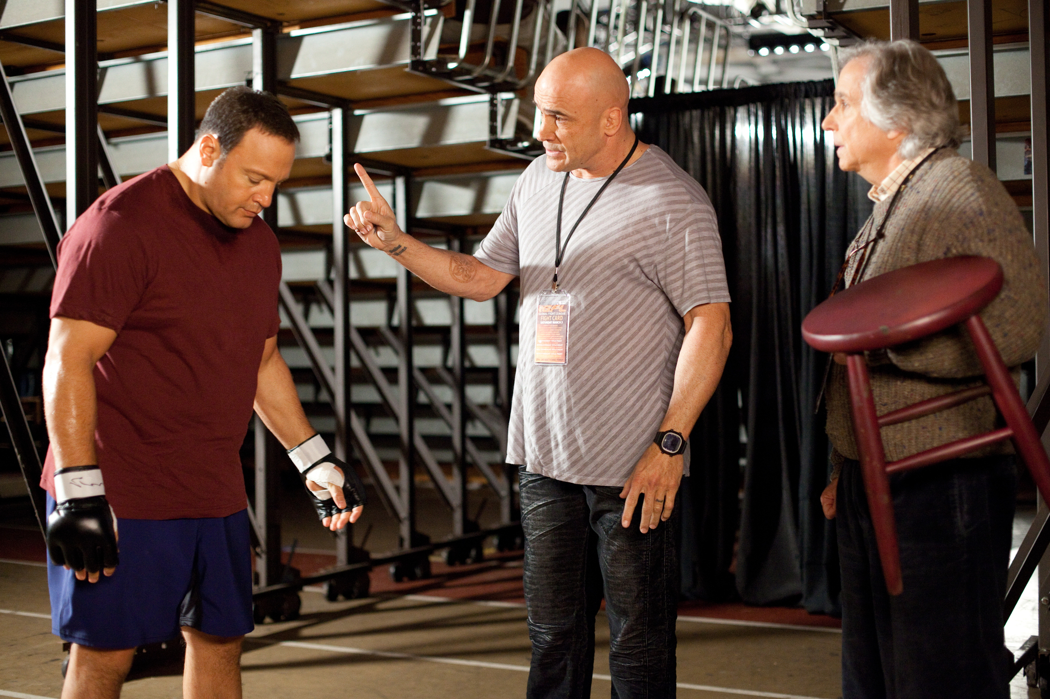 Still of Henry Winkler, Kevin James and Bas Rutten in Here Comes the Boom (2012)