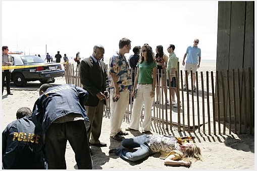 Still of Reginald James, Michael Weatherly, and Cote de Pablo, in NCIS.