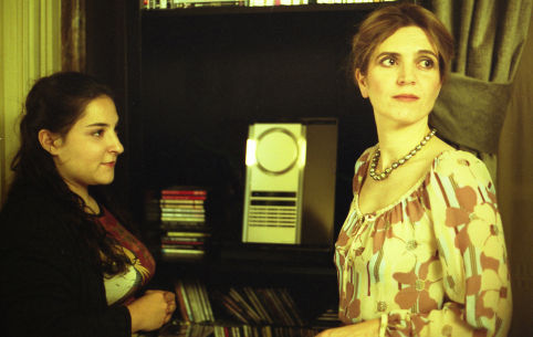 Left: Marilou Berry as Lolita; Right: Filmmaker Agnes Jaoui as Sylvia