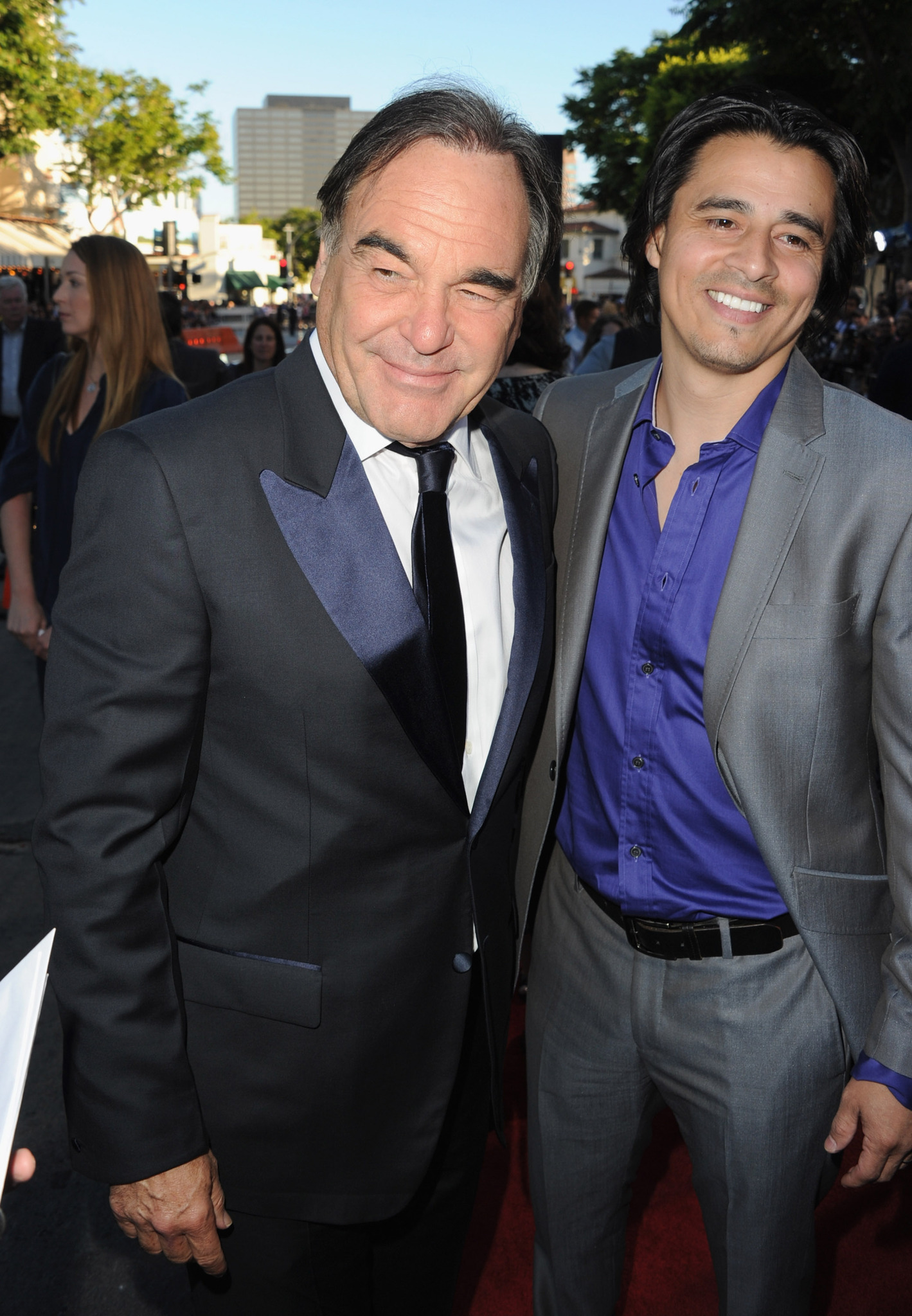 Oliver Stone and Antonio Jaramillo at event of Laukiniai (2012)