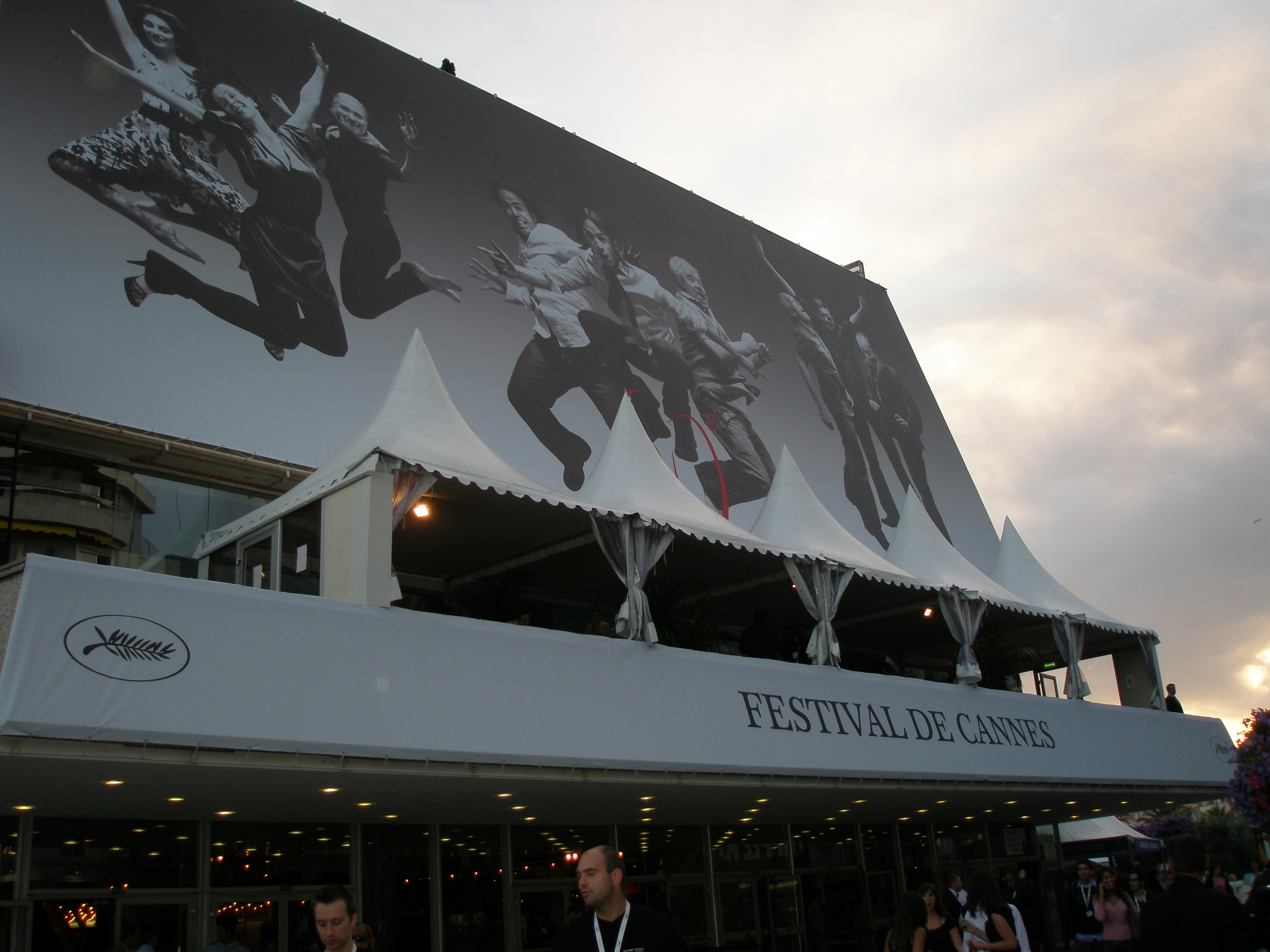 Entance into the Palais des Festivals at the Cannes Film Festival. 