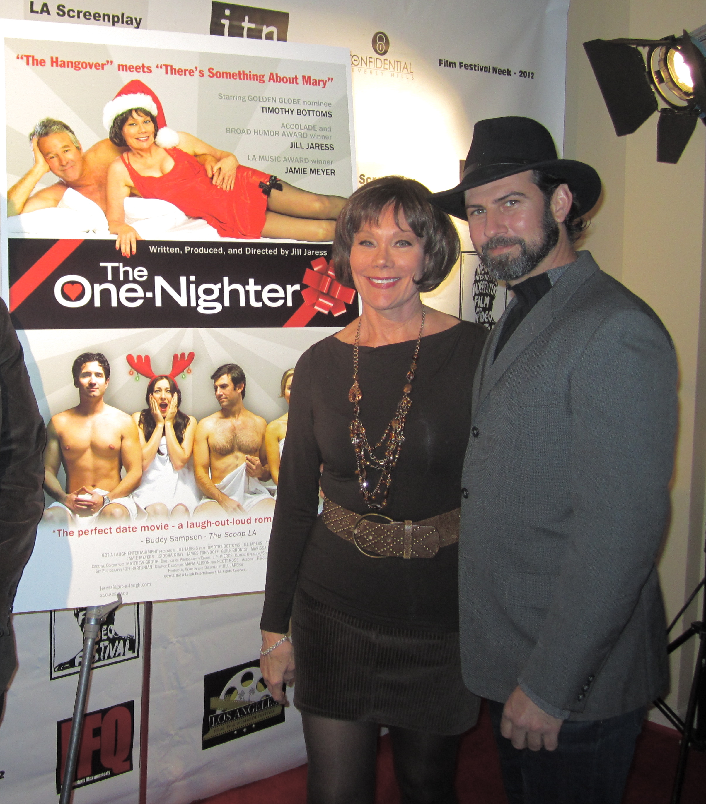 Filmmaker/Actress Jill Jaress with Star James Freivogel