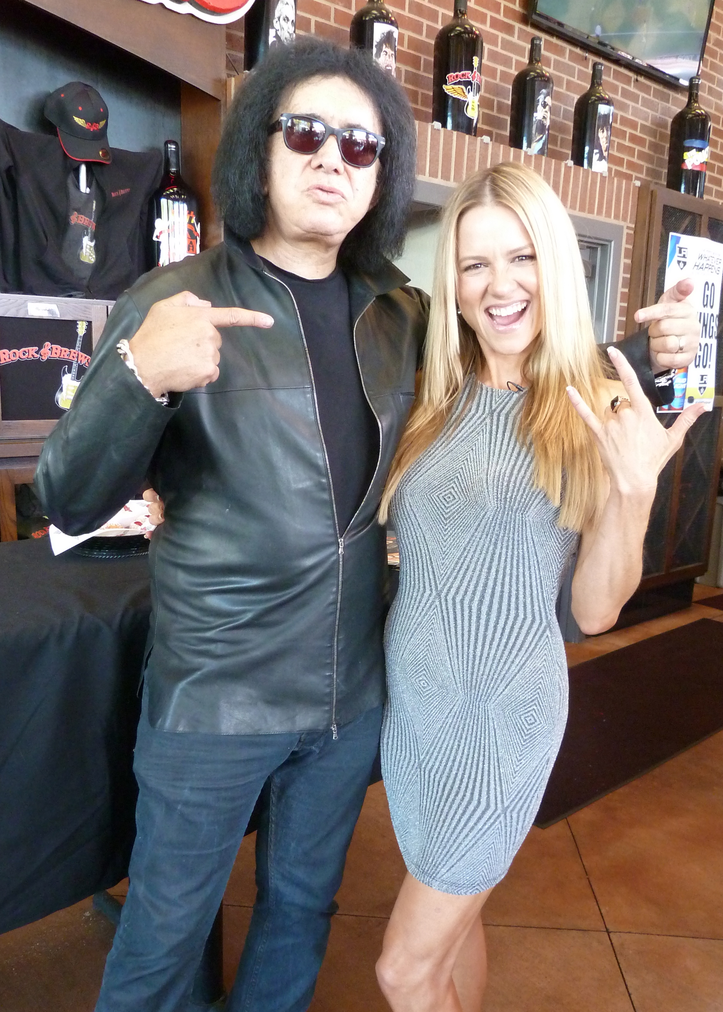 Gene Simmons and JJ Snyder at Rock and Brews
