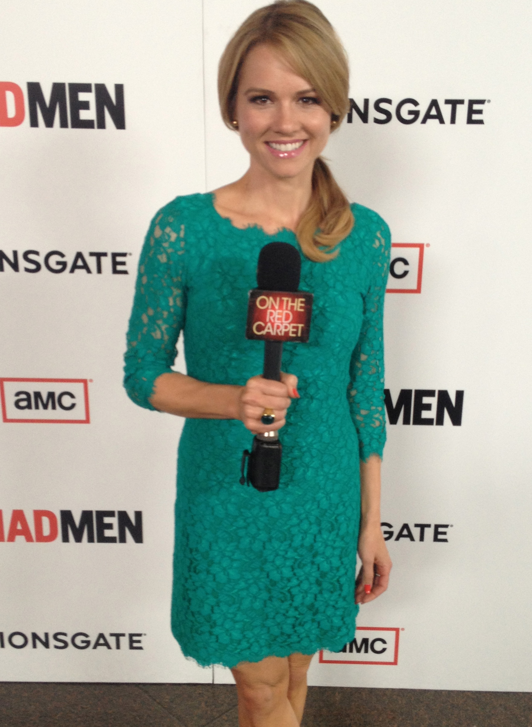 JJ Snyder Correspondent for ABC's On The Red Carpet at the Mad Men Premier March 2013