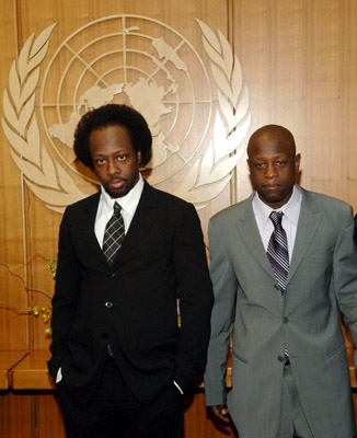 Wyclef Jean and Jerry 'Wonder' Duplessis