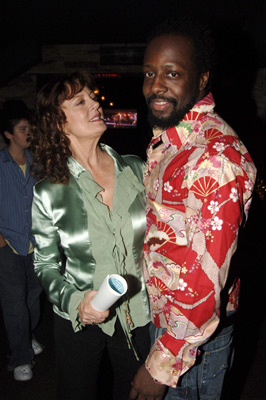 Susan Sarandon and Wyclef Jean