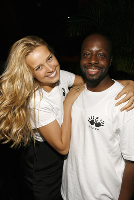 Wyclef Jean and Petra Nemcova