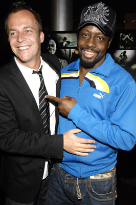 Wyclef Jean and Asger Leth at event of Ghosts of Cité Soleil (2006)