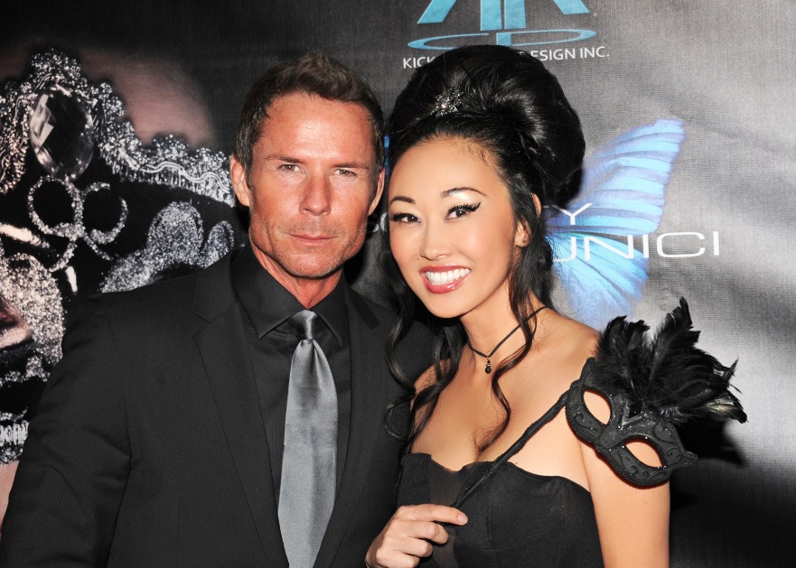 Doug Jeffery and Candace Kita attend Event Masquerade at Unici Casa in Los Angeles, CA.