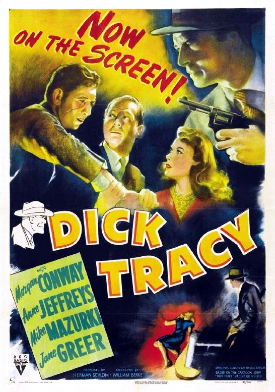 Morgan Conway, Anne Jeffreys and Mike Mazurki in Dick Tracy (1945)