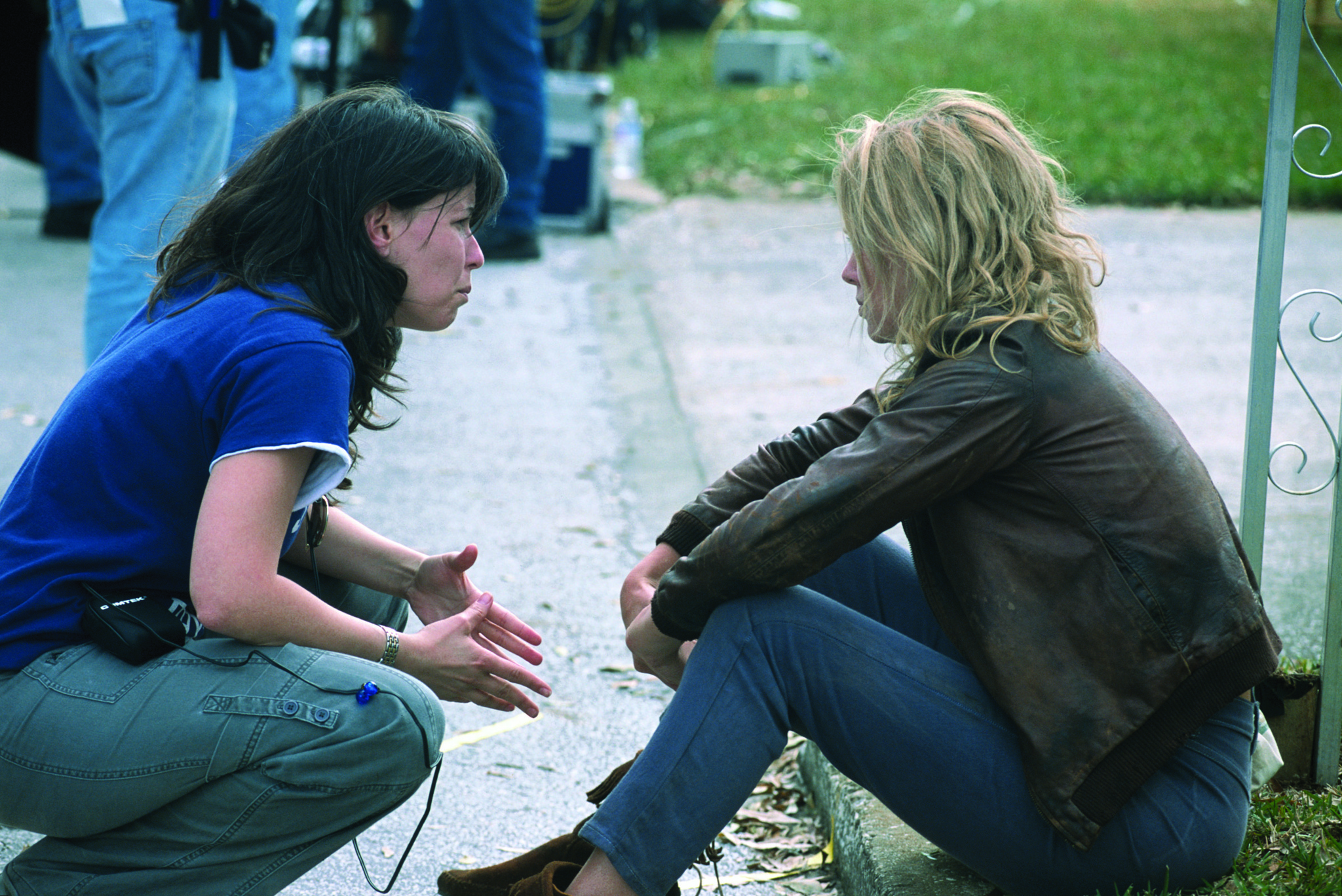 Still of Charlize Theron and Patty Jenkins in Monster (2003)