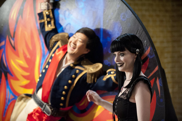 Still of Ken Jeong and Gillian Jacobs in Community: The First Chang Dynasty (2012)