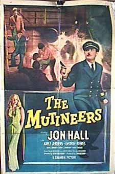 Jon Hall and Adele Jergens in The Mutineers (1949)