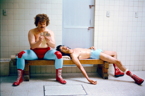 Still of Jack Black and Héctor Jiménez in Nacho Libre (2006)