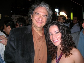 Jossara Jinaro with director Gregory Nava