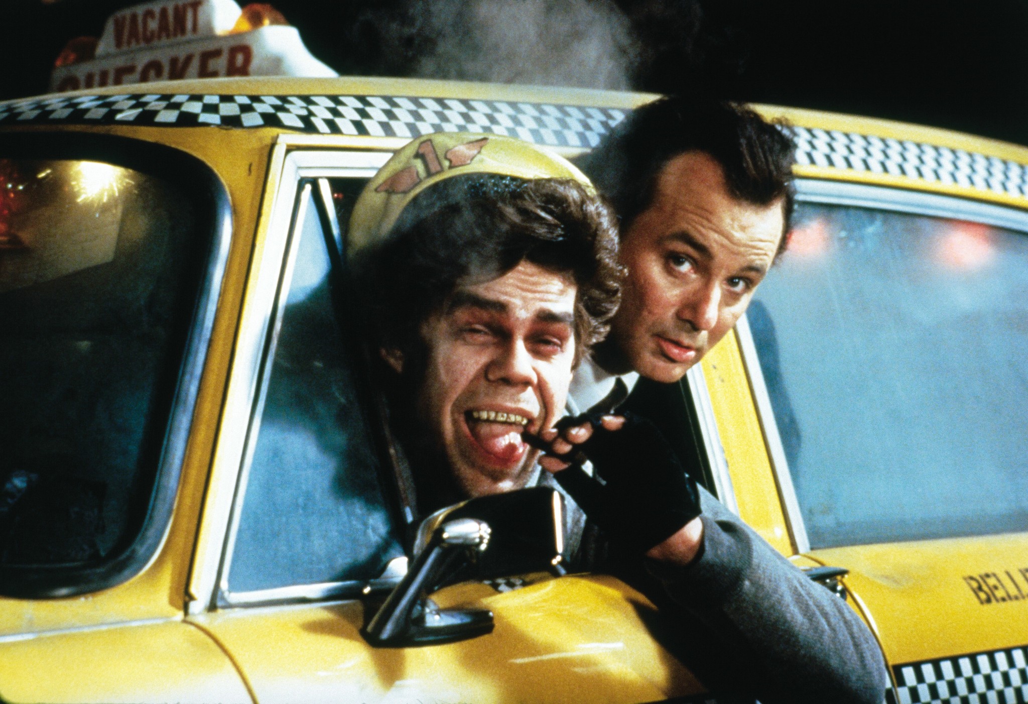 Still of Bill Murray and David Johansen in Scrooged (1988)